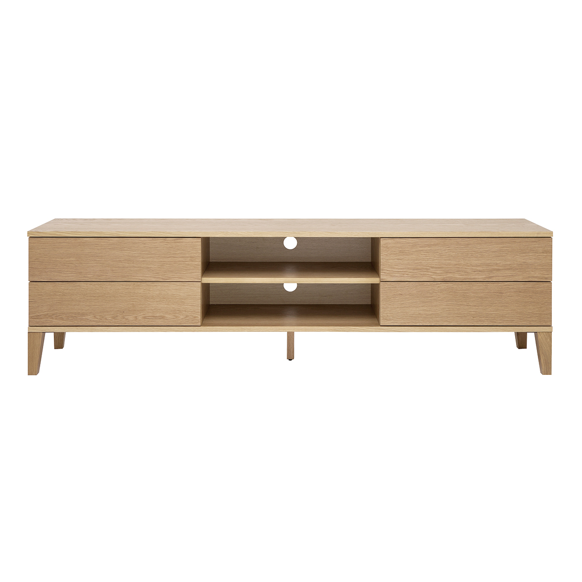 Mueble TV nórdico de madera clara 180 cm FREDDY