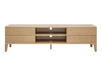 Mueble TV nórdico de madera clara 180 cm FREDDY