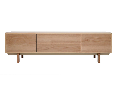 Mueble TV nórdico de madera clara 180 cm SID