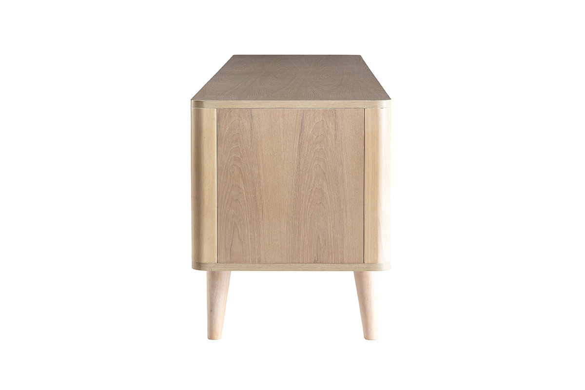 Mueble TV nrdico fresno y blanco GOTLAND