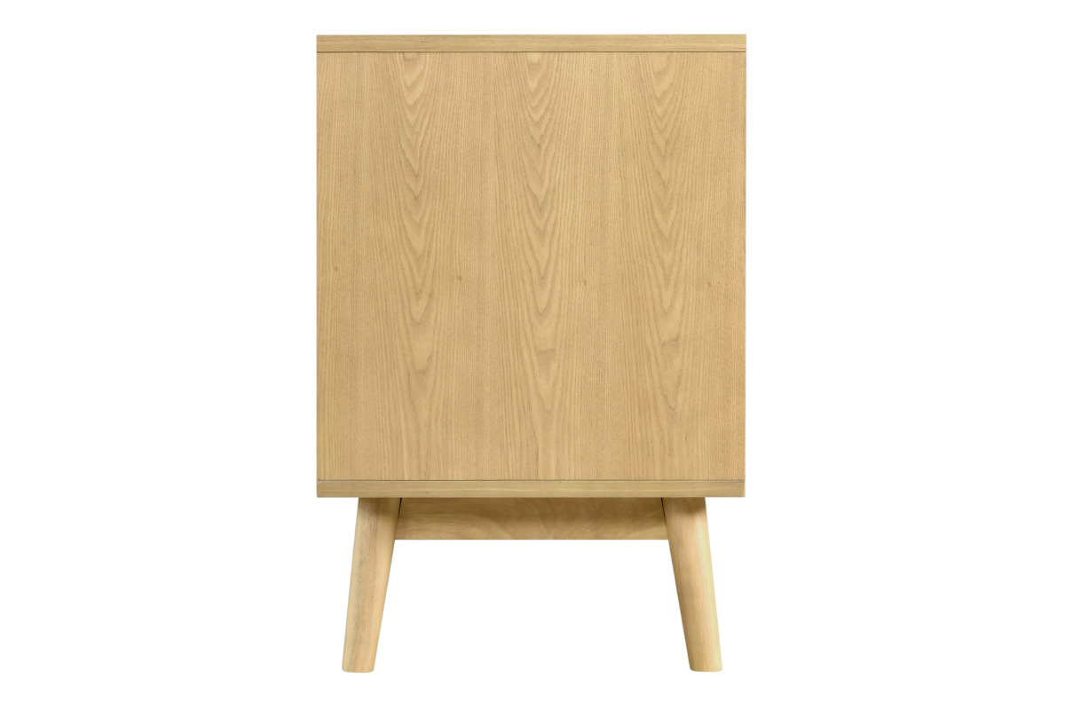 Mueble TV nrdico madera clara y blanco 1 cajn TALIA