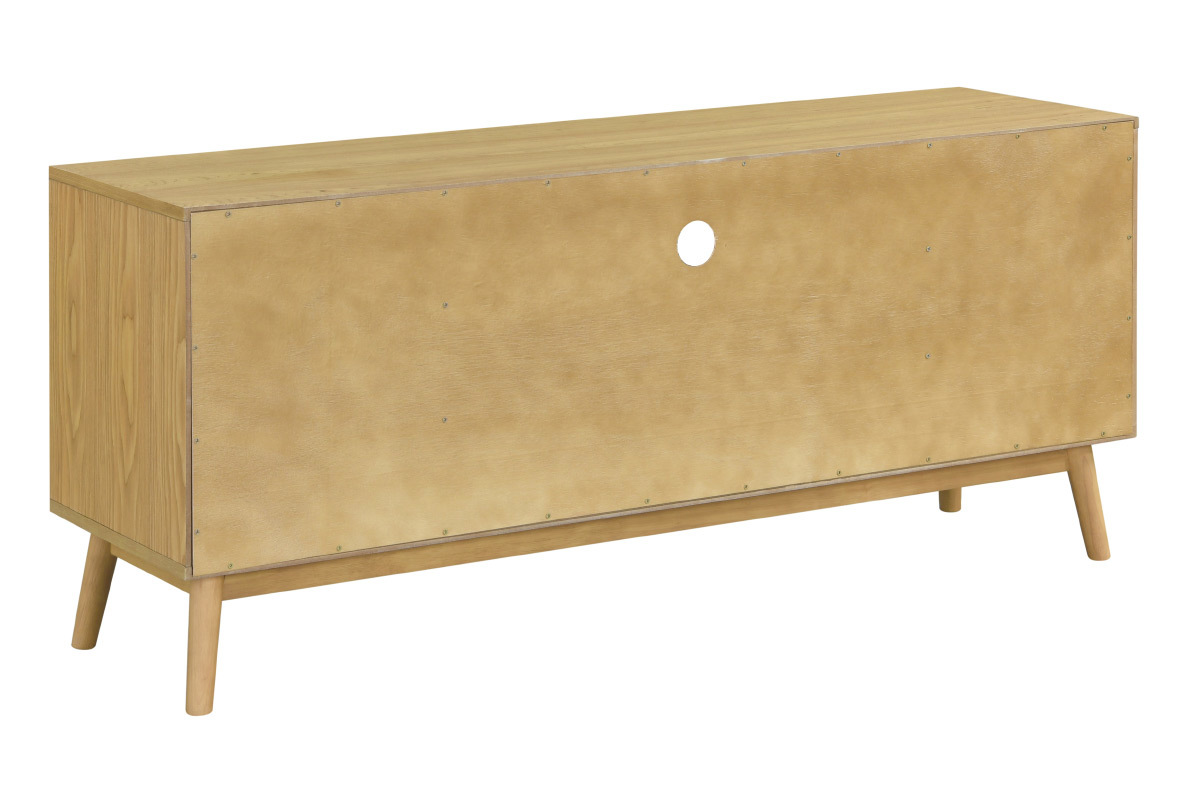 Mueble TV nrdico madera clara y blanco 1 cajn TALIA