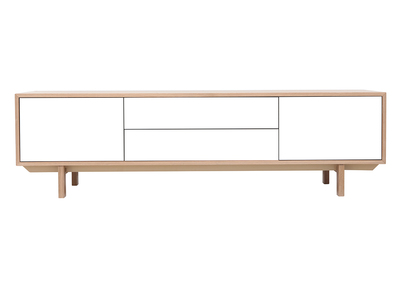 Mueble TV nórdico madera y blanco 180cm SID