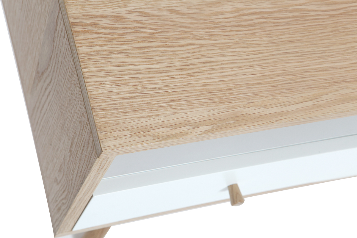 Mueble TV nrdico madera y blanco HELIA