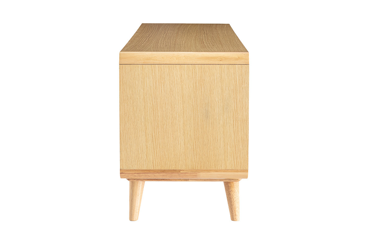 Mueble TV nrdico roble claro y gris COPENHAGUE
