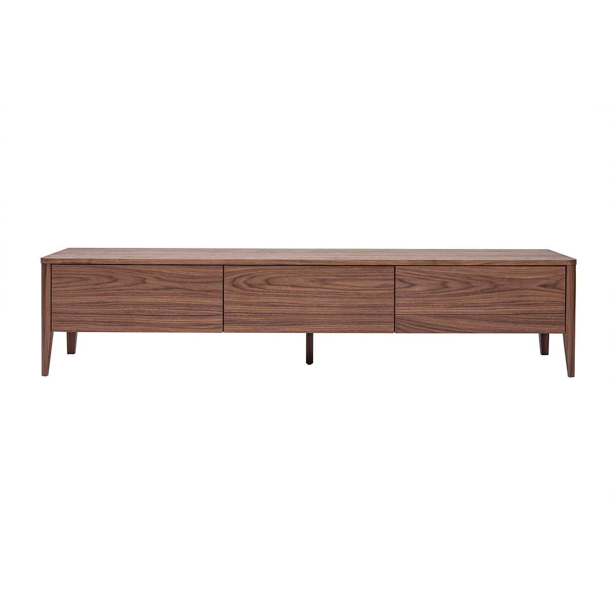 Mueble TV vintage de nogal con 3 cajones 180 cm BENJA