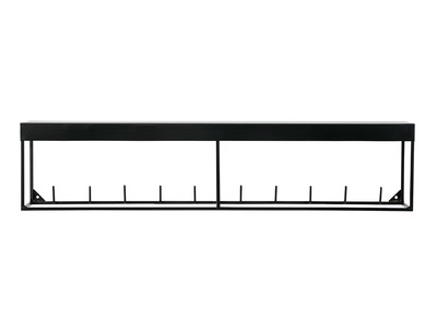 Perchero de pared metal negro 90cm PEG - Perchero de pared metal negro 90cm PEG