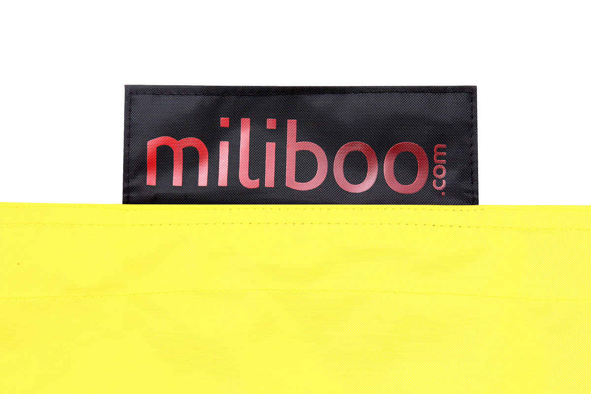 Puf gigante de diseo amarillo BIG MILIBAG
