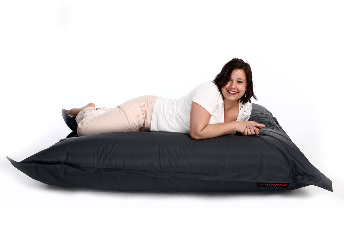 Puf gigante de diseo gris BIG MILIBAG