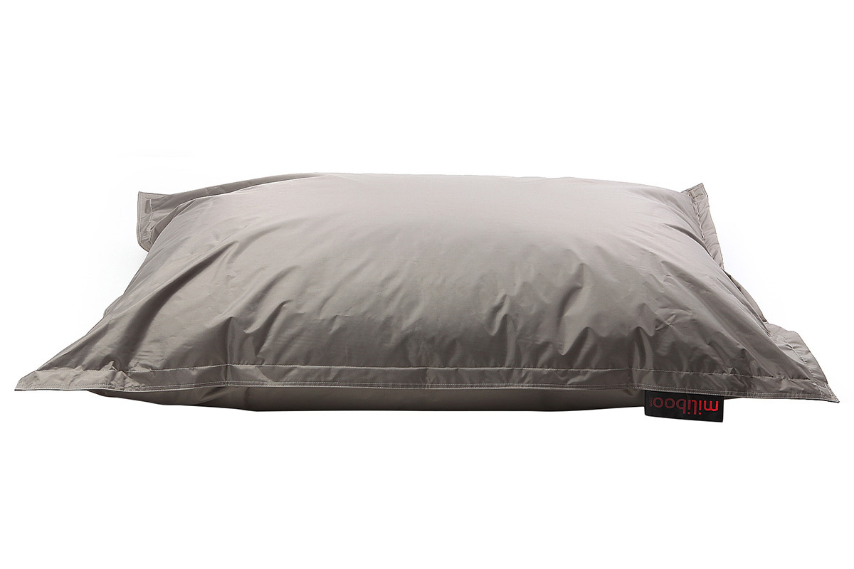 Puf gigante de diseo gris claro BIG MILIBAG