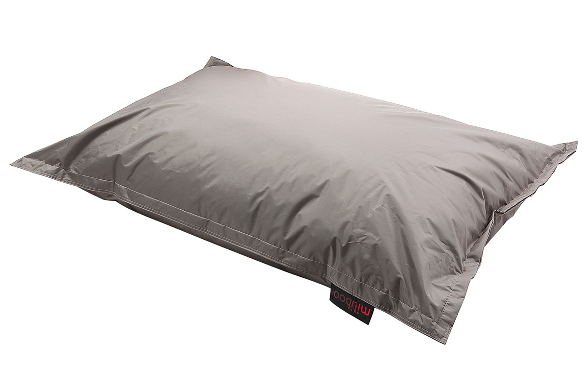 Puf gigante de diseo gris claro BIG MILIBAG