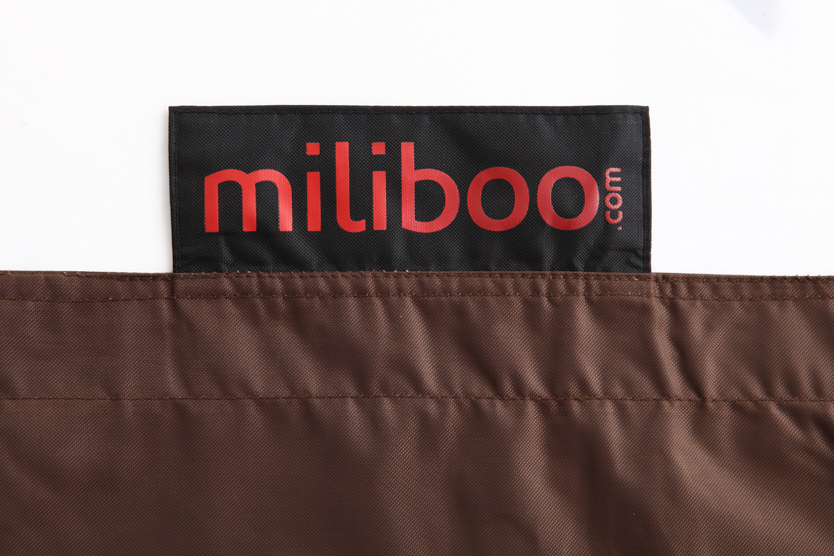 Puf gigante de diseo marrn BIG MILIBAG