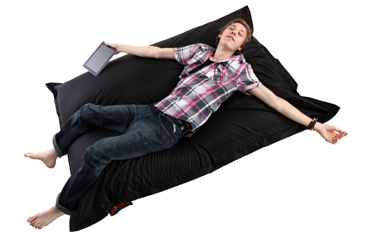 Puf gigante de diseo negro BIG MILIBAG