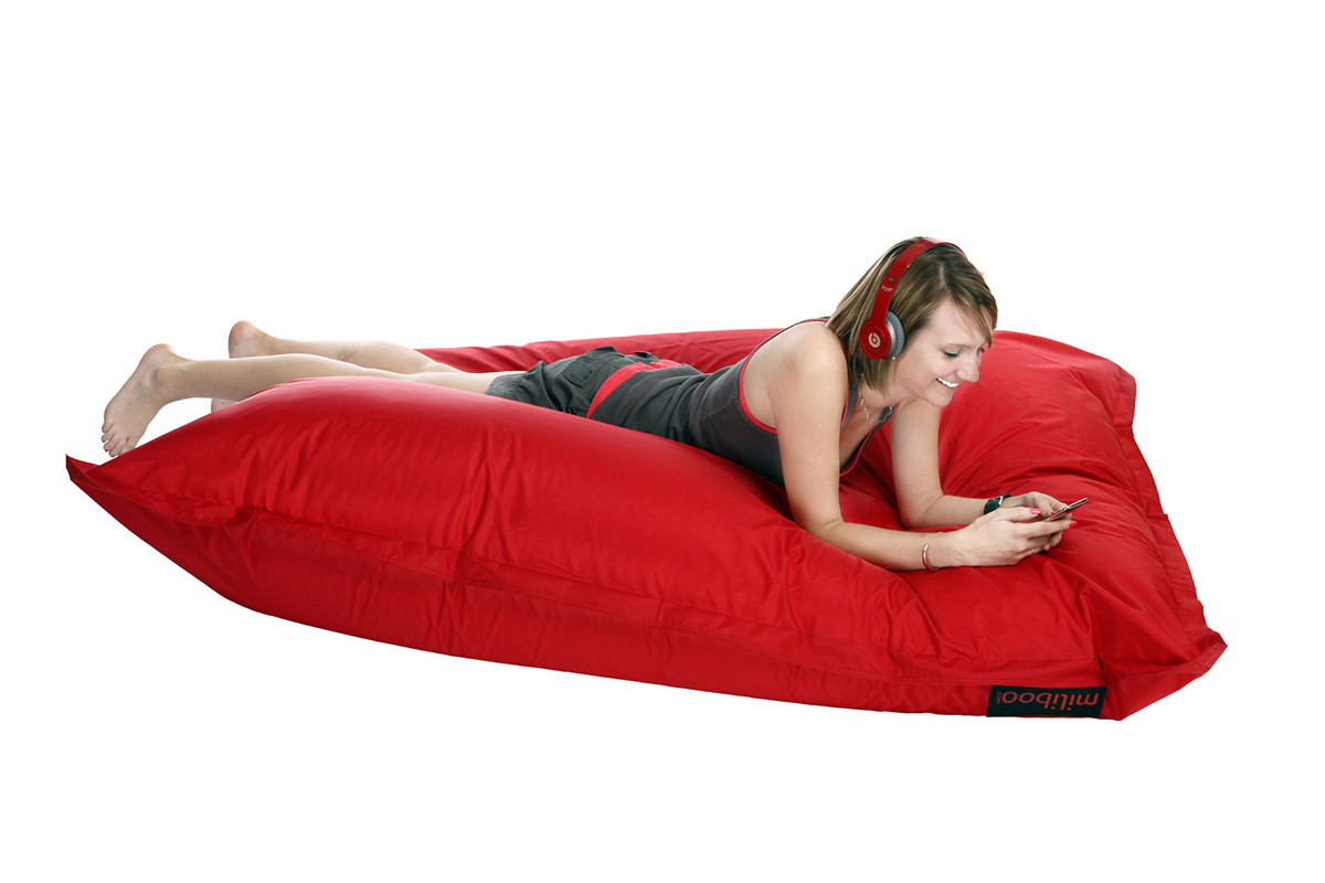 Puf gigante de diseo rojo BIG MILIBAG