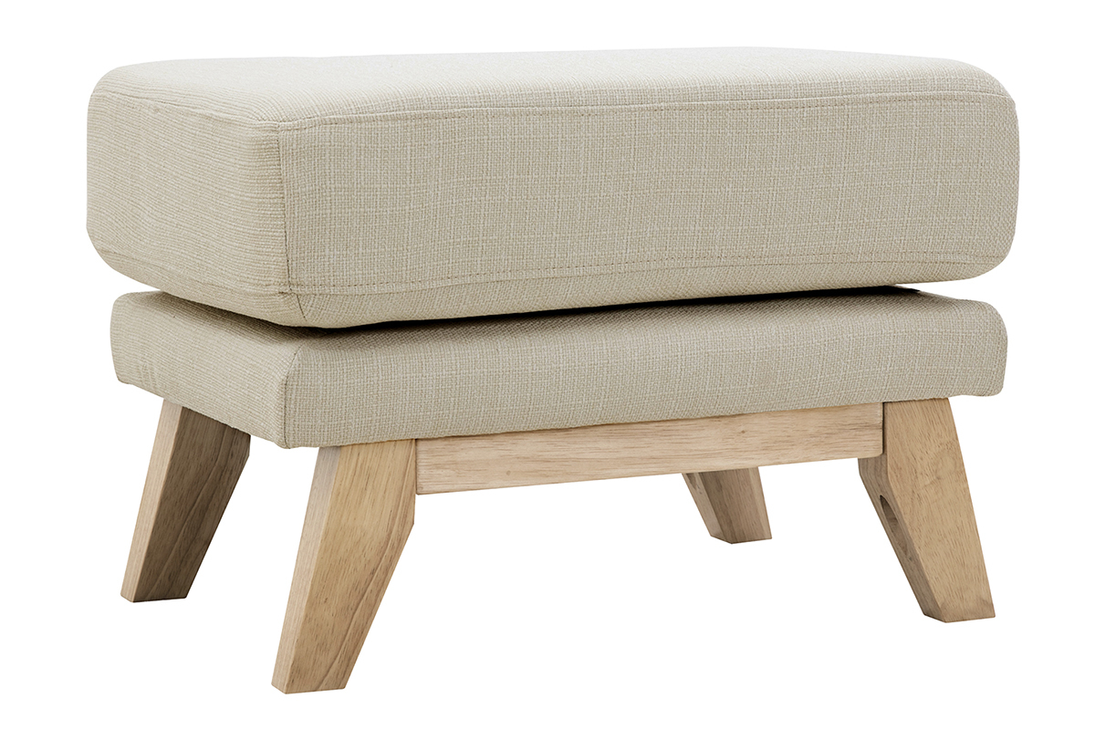 Puf reposapis nrdico desenfundable beige OSLO