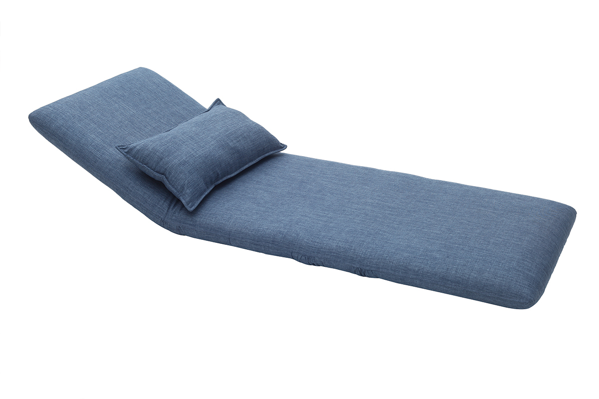 Puf sill�n convertible dise�o color azul SLEEPER