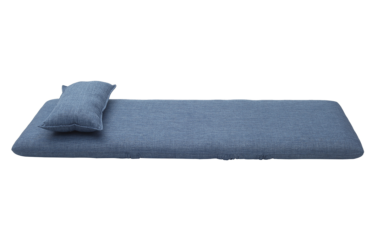 Puf sill�n convertible dise�o color azul SLEEPER