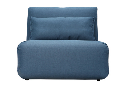 Puf sill&oacute;n convertible dise&ntilde;o color azul SLEEPER