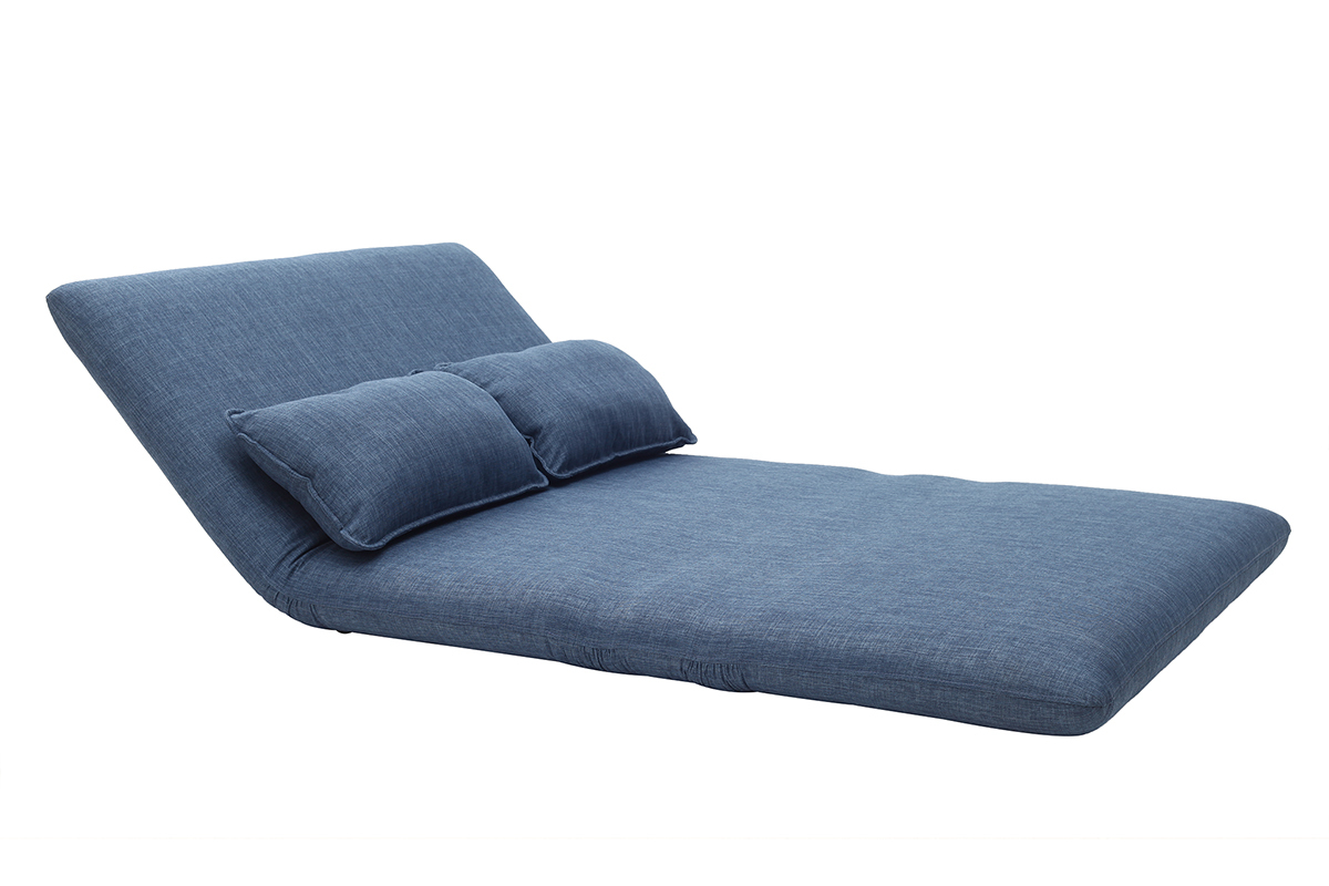 Puf sof� convertible 2 plazas dise�o azul SLEEPER