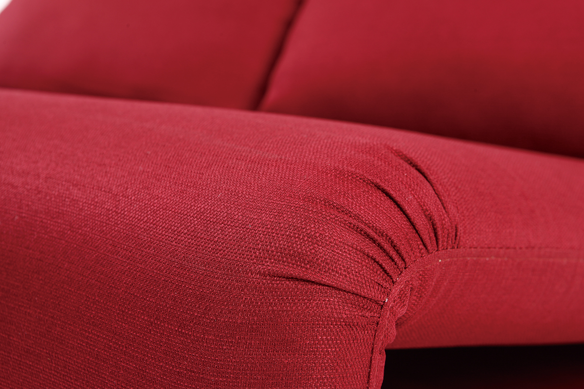 Puf sof� convertible 2 plazas dise�o color burdeos SLEEPER