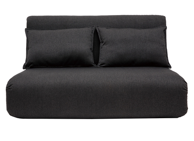 Puf sof&aacute; convertible 2 plazas dise&ntilde;o gris antracita SLEEPER