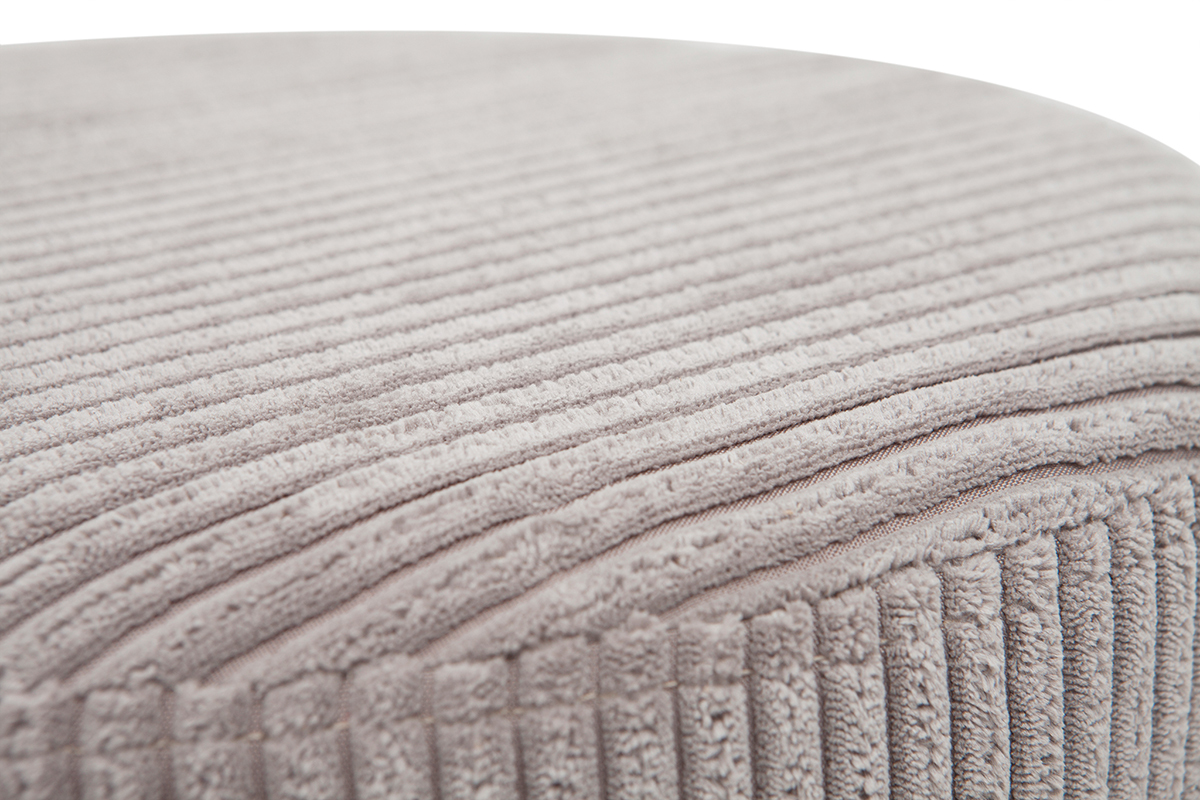 Puff en terciopelo gris D40 cm DUROY
