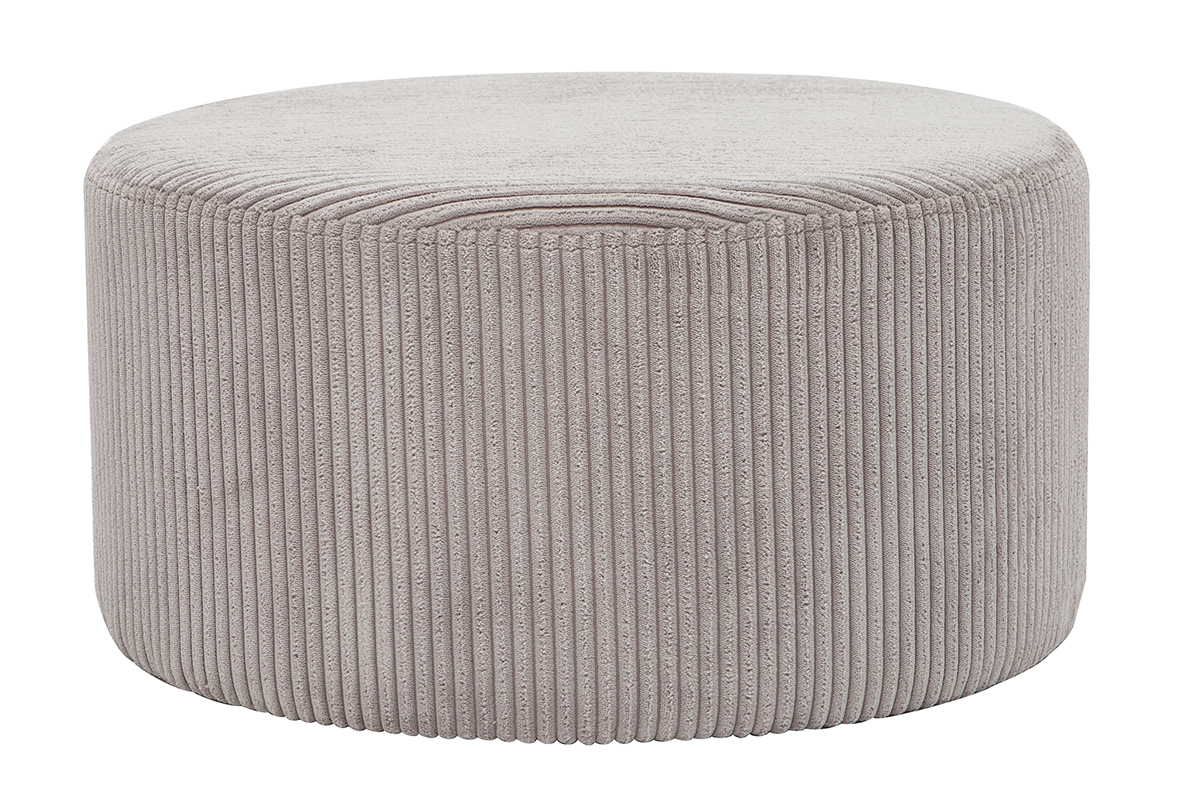 Puff en terciopelo gris D40 cm DUROY