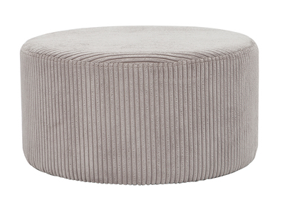 Puff en terciopelo gris D40 cm DUROY - Puff en terciopelo gris D40 cm DUROY