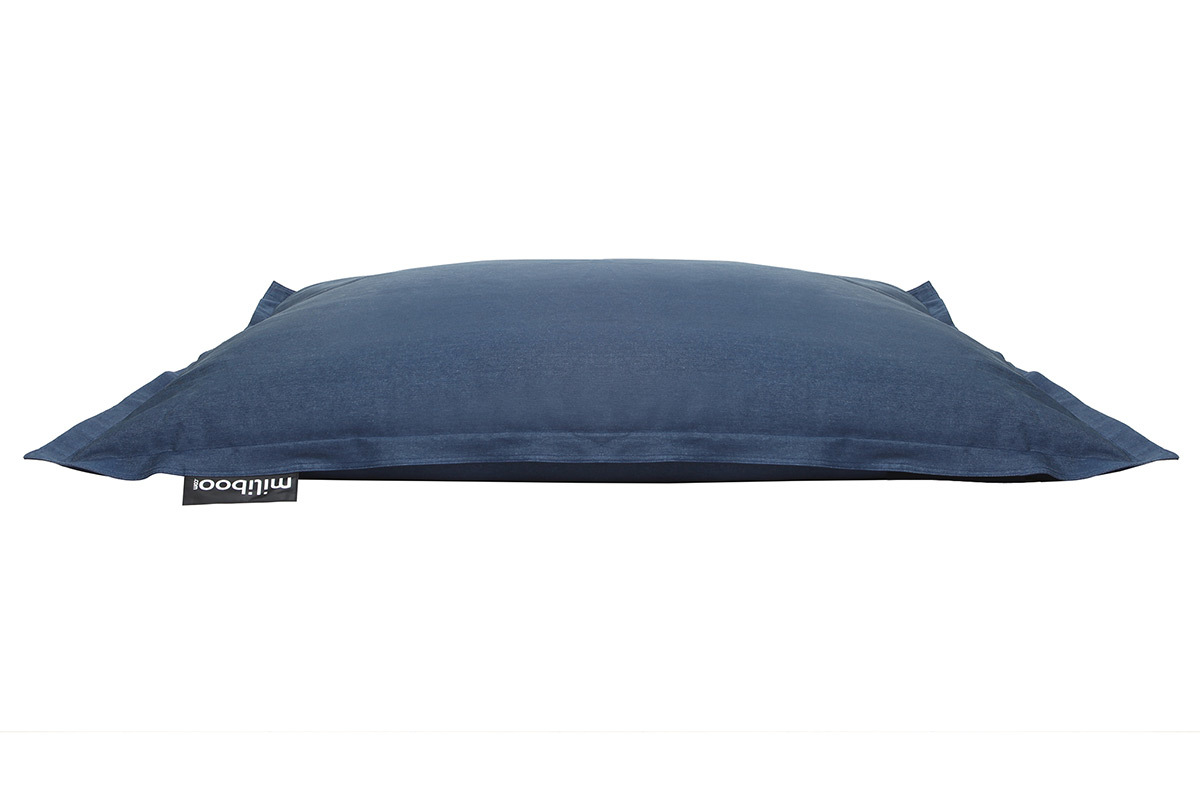 Puff gigante en algodn azul jean BIG MILIBAG