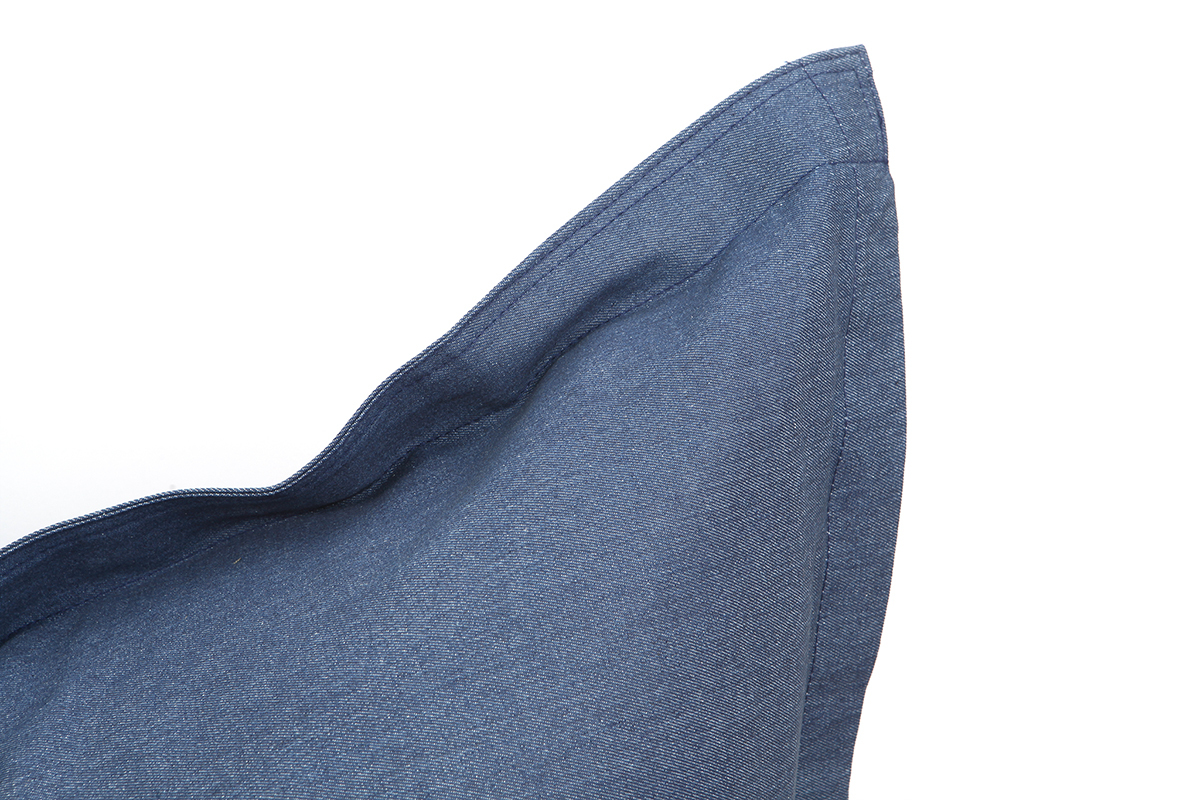 Puff gigante en algodn azul jean BIG MILIBAG