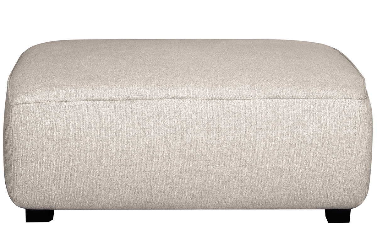 Puff mdulo de sof en tejido beige PLURIEL