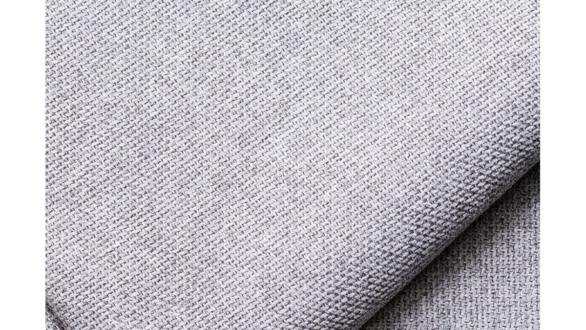 Puff mdulo de sof en tejido gris claro PLURIEL