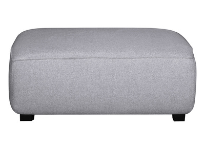 Puff módulo de sofá en tejido gris claro PLURIEL