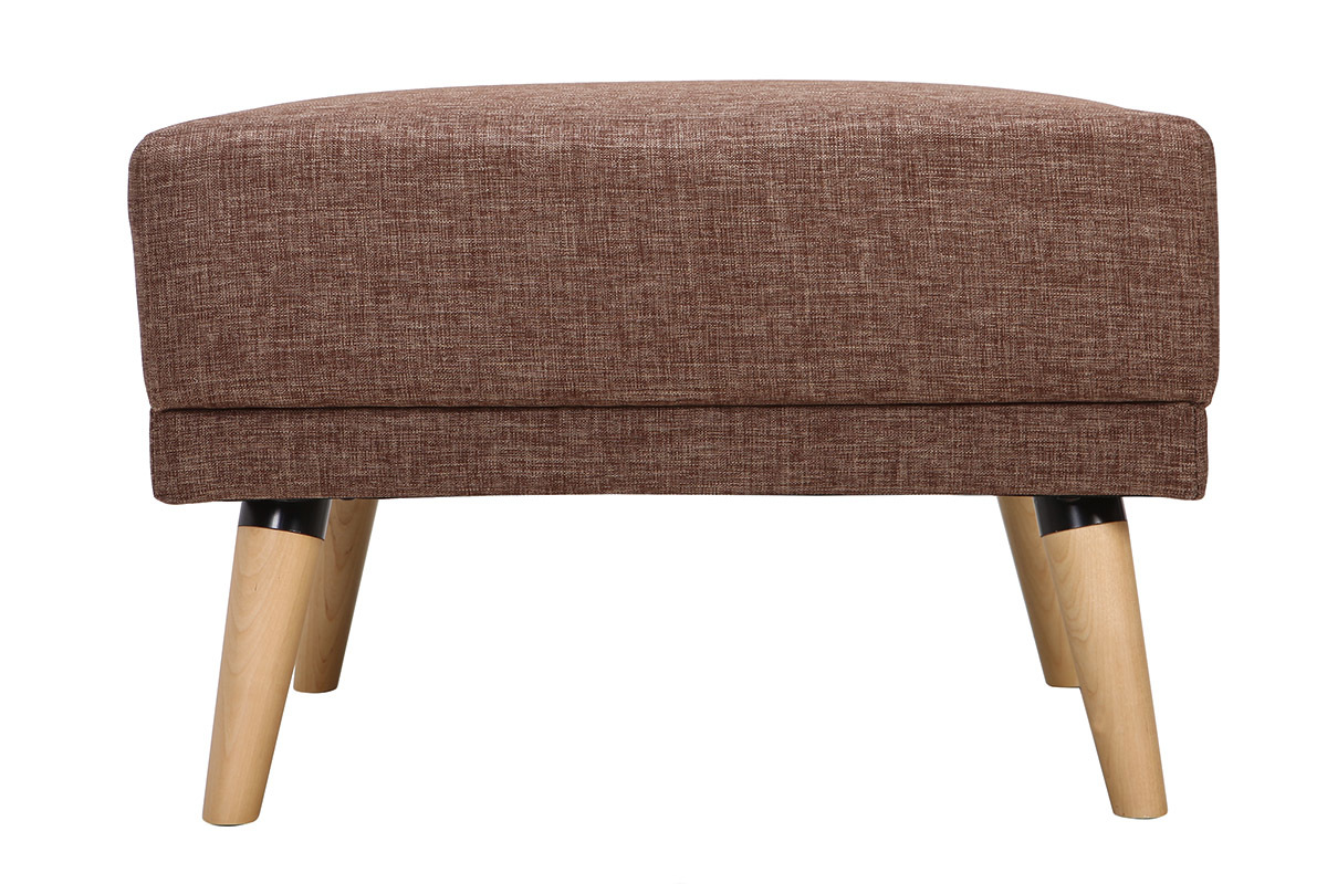 Puff / reposapis tejido camel ULLA