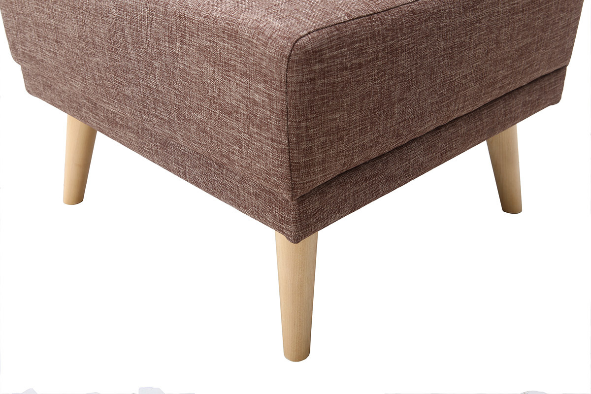 Puff / reposapis tejido camel ULLA