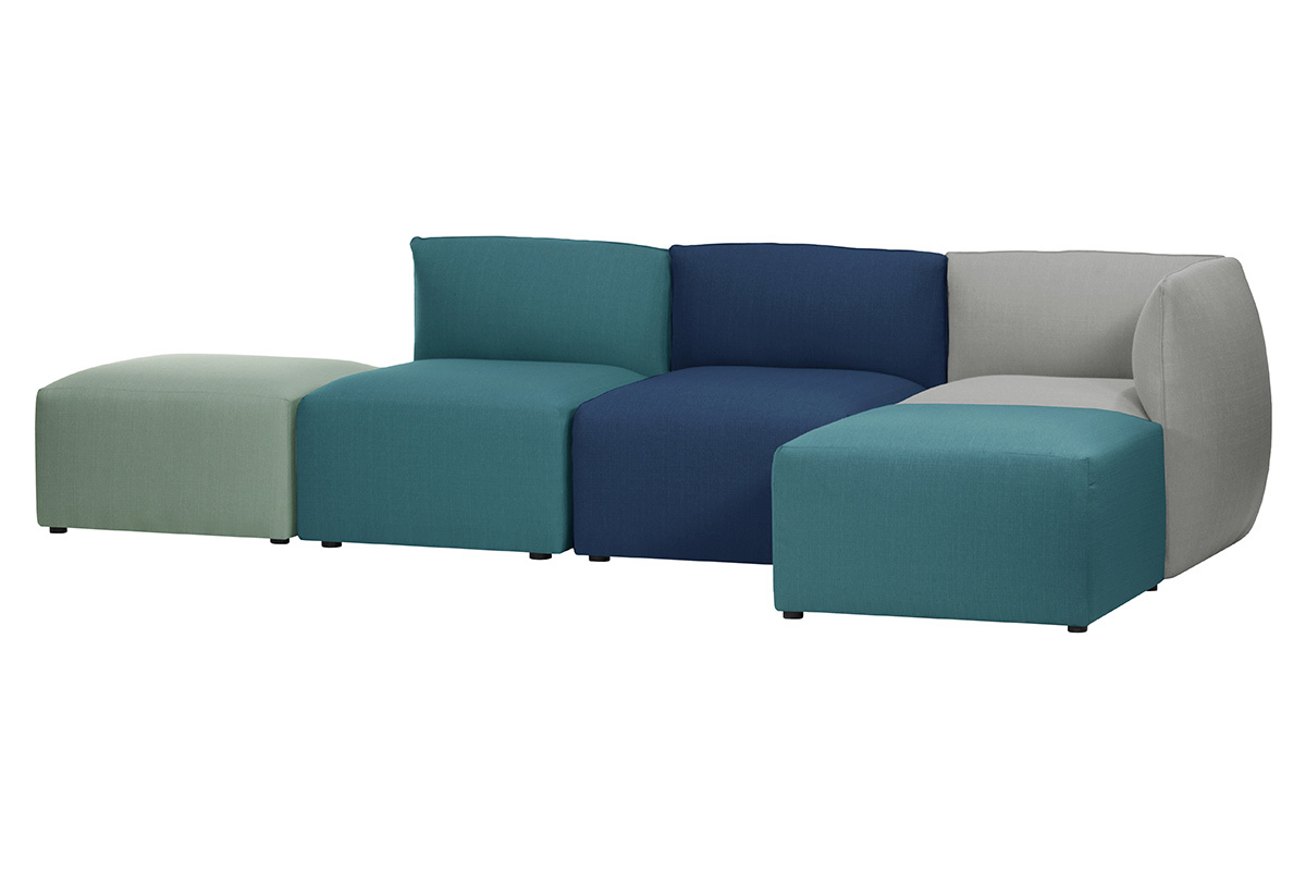 Reposapis moderno tejido azul oscuro MODULO