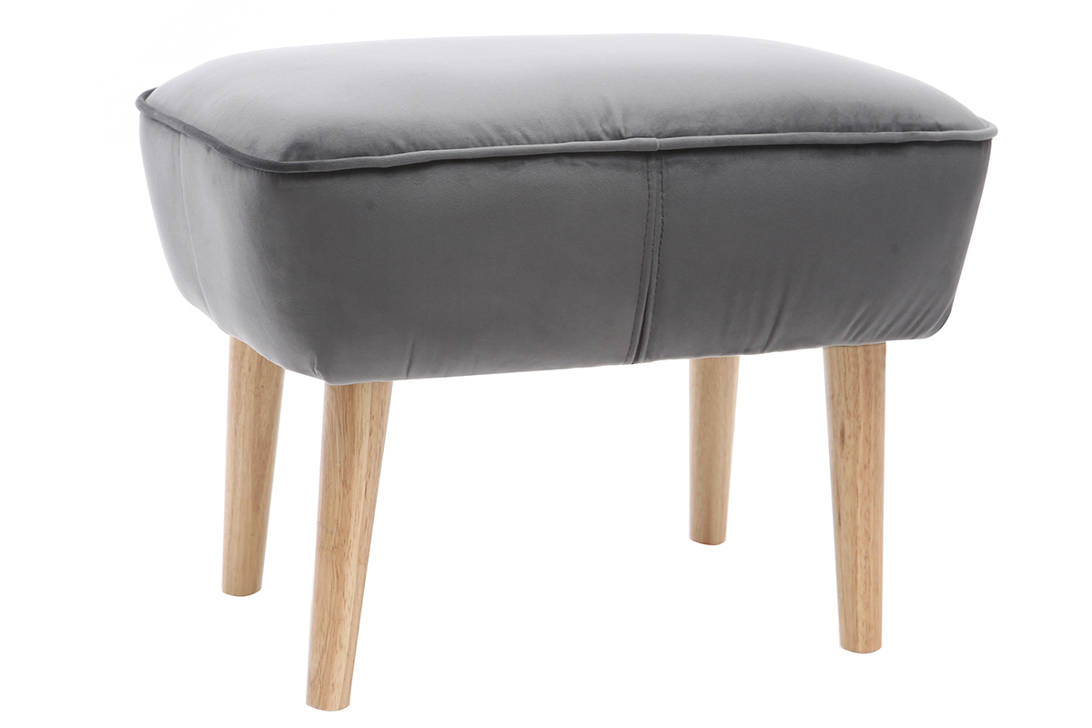 Reposapis terciopelo gris oscuro ZOLA