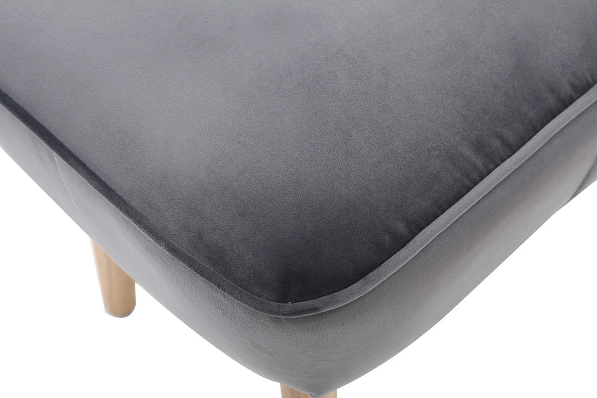 Reposapis terciopelo gris oscuro ZOLA