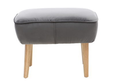 Reposapi&eacute;s terciopelo gris oscuro ZOLA