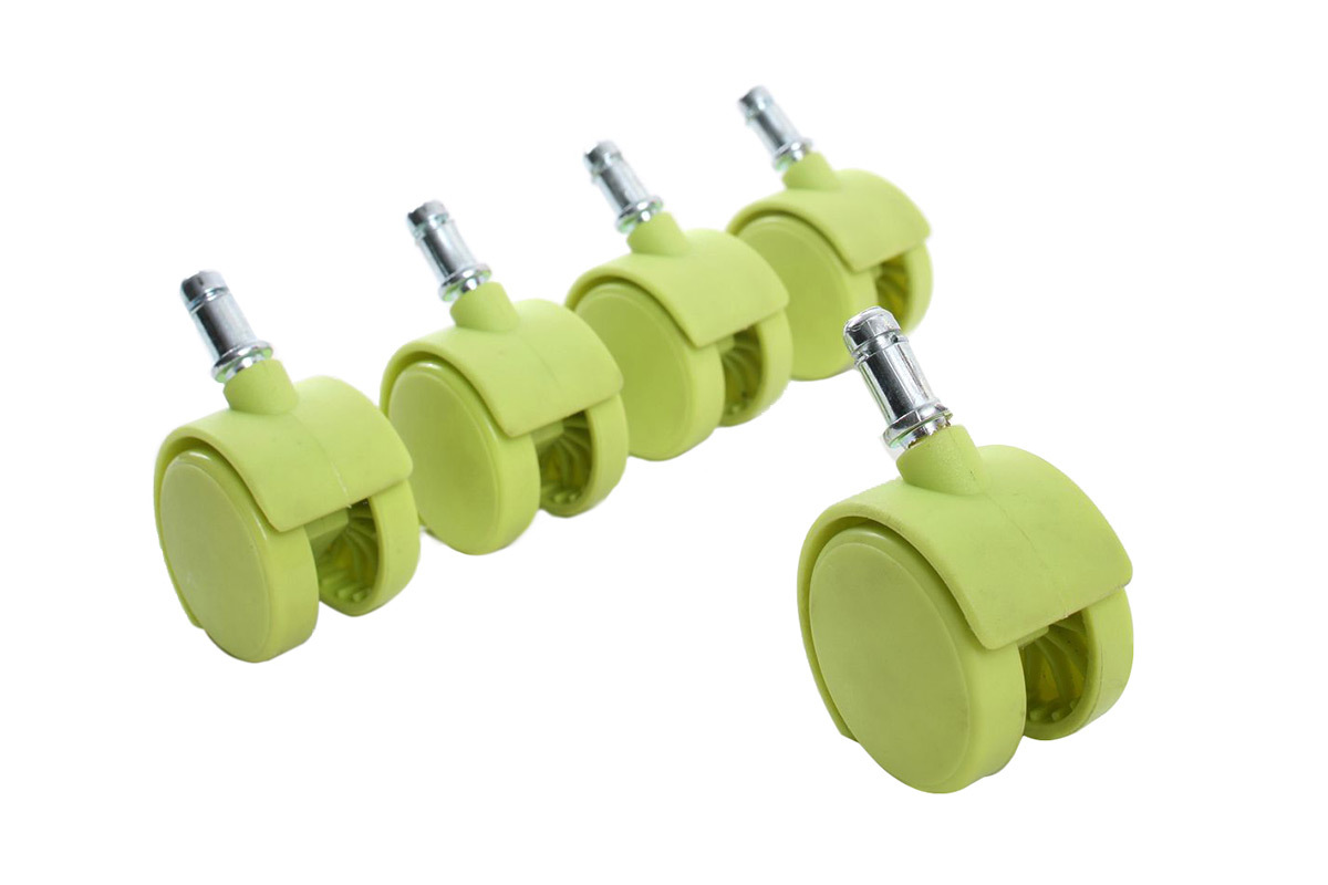 Ruedecillas verdes compatibles base blanca