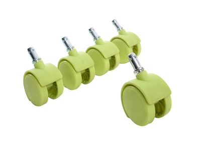 Ruedecillas verdes compatibles base blanca