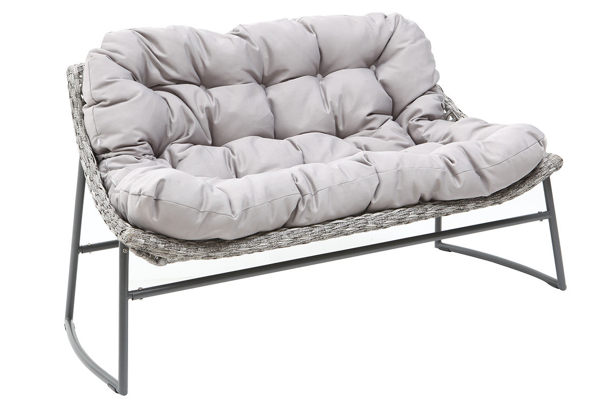 Saln de jardn diseo gris COMFY