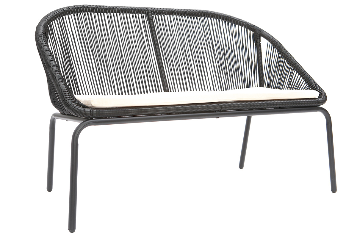 Saln de jardn diseo negro  SUNNY