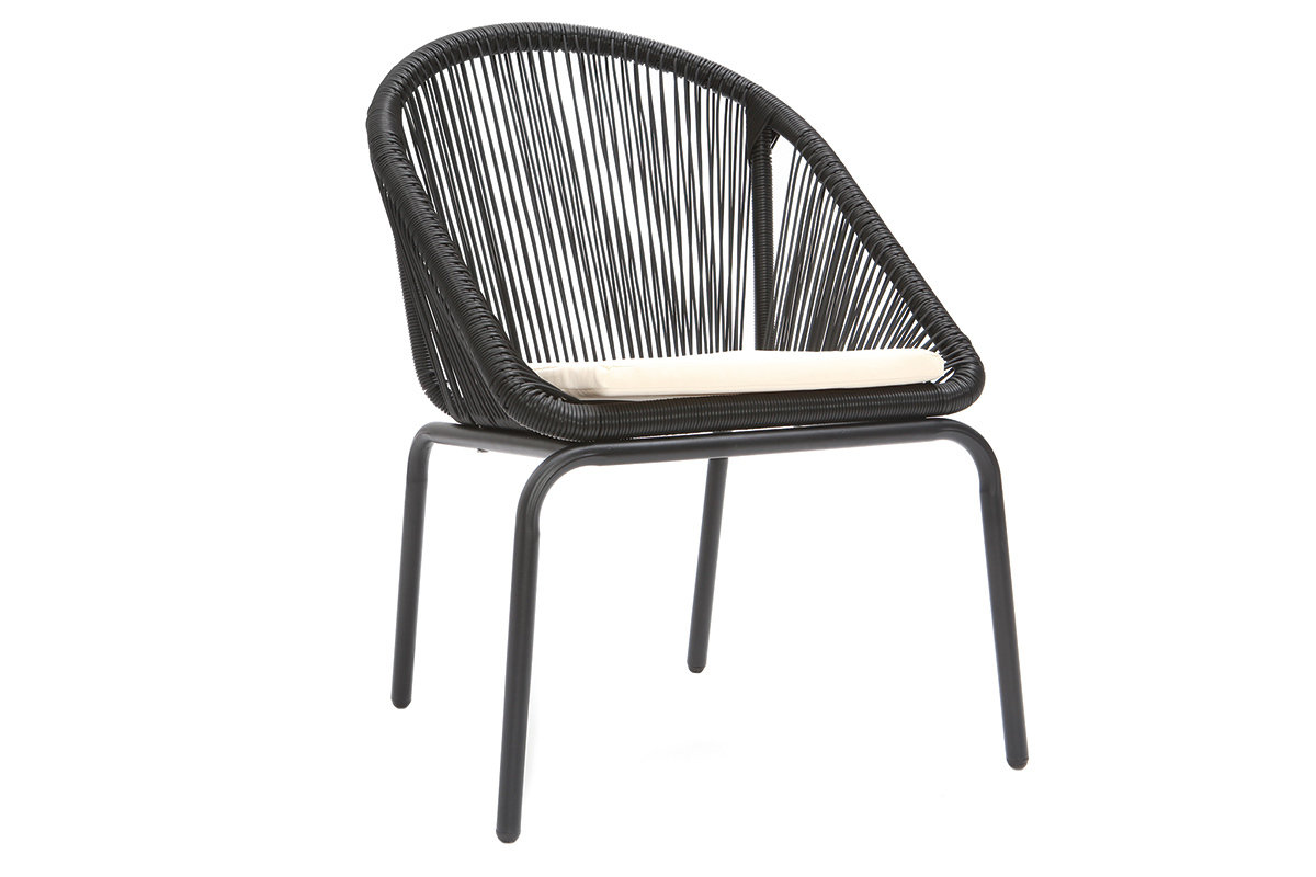 Saln de jardn diseo negro  SUNNY