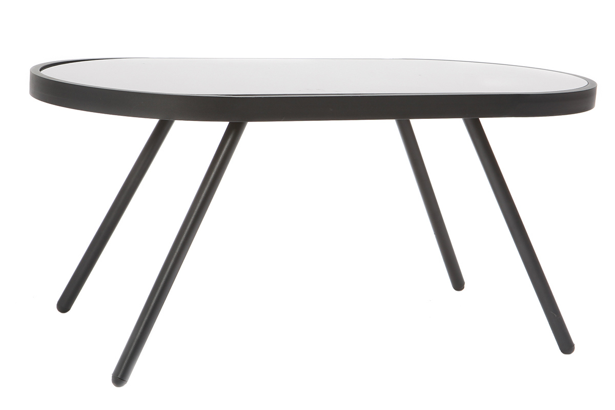 Saln de jardn diseo negro  SUNNY