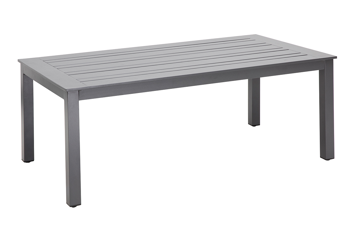 Saln de jardn en aluminio y cuerdas grises LAGOS