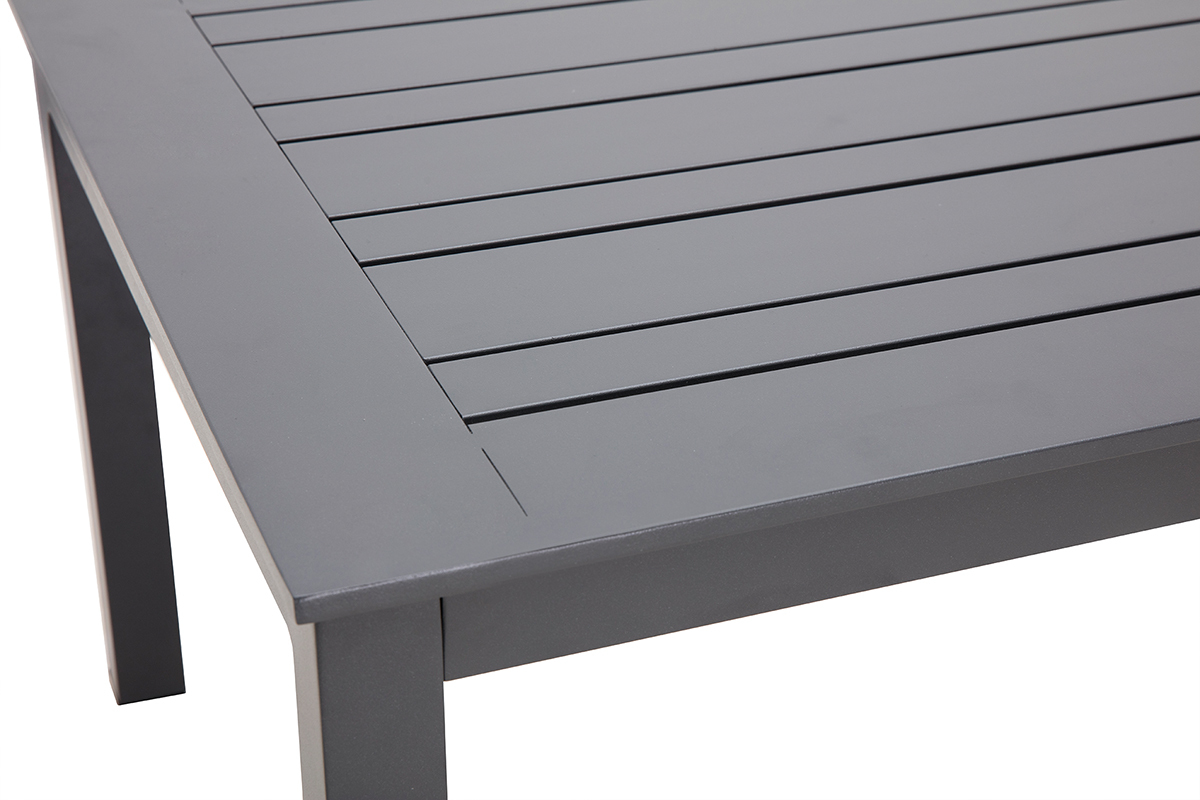 Saln de jardn en aluminio y cuerdas grises LAGOS