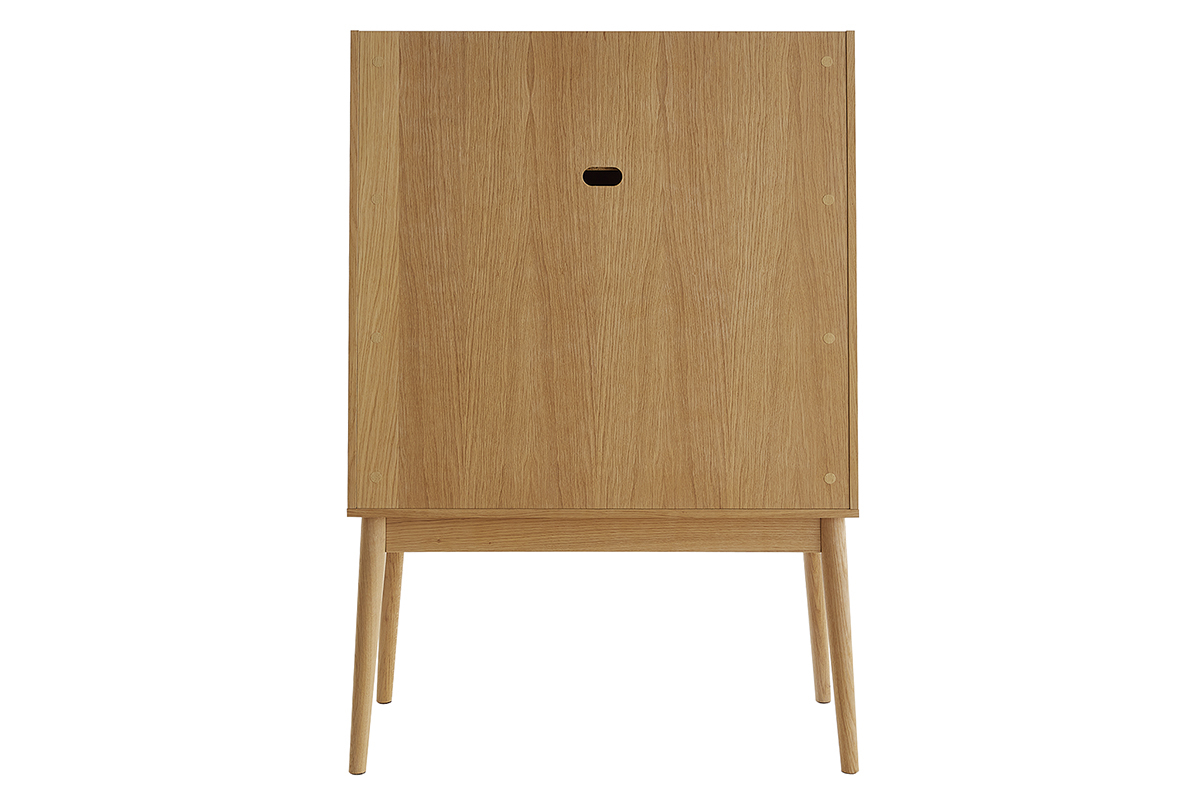 Secreter con tablero plegable y acabado roble GABIN
