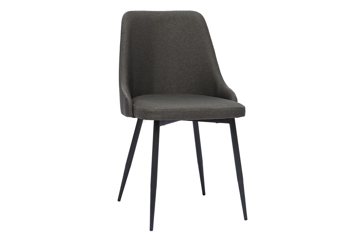 Set de 2sillas de diseo gris oscuro CULT