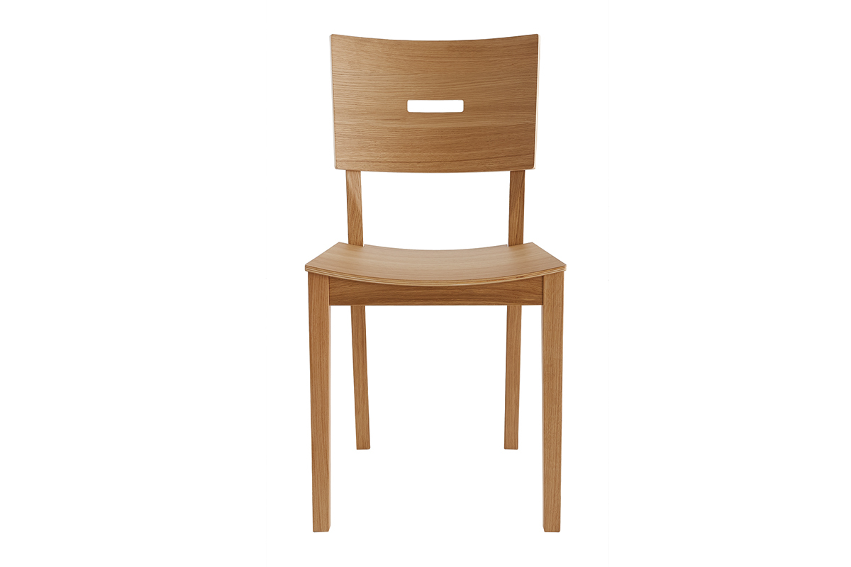 Set de 2sillas nrdicas de madera contrachapada y roble macizo ERA